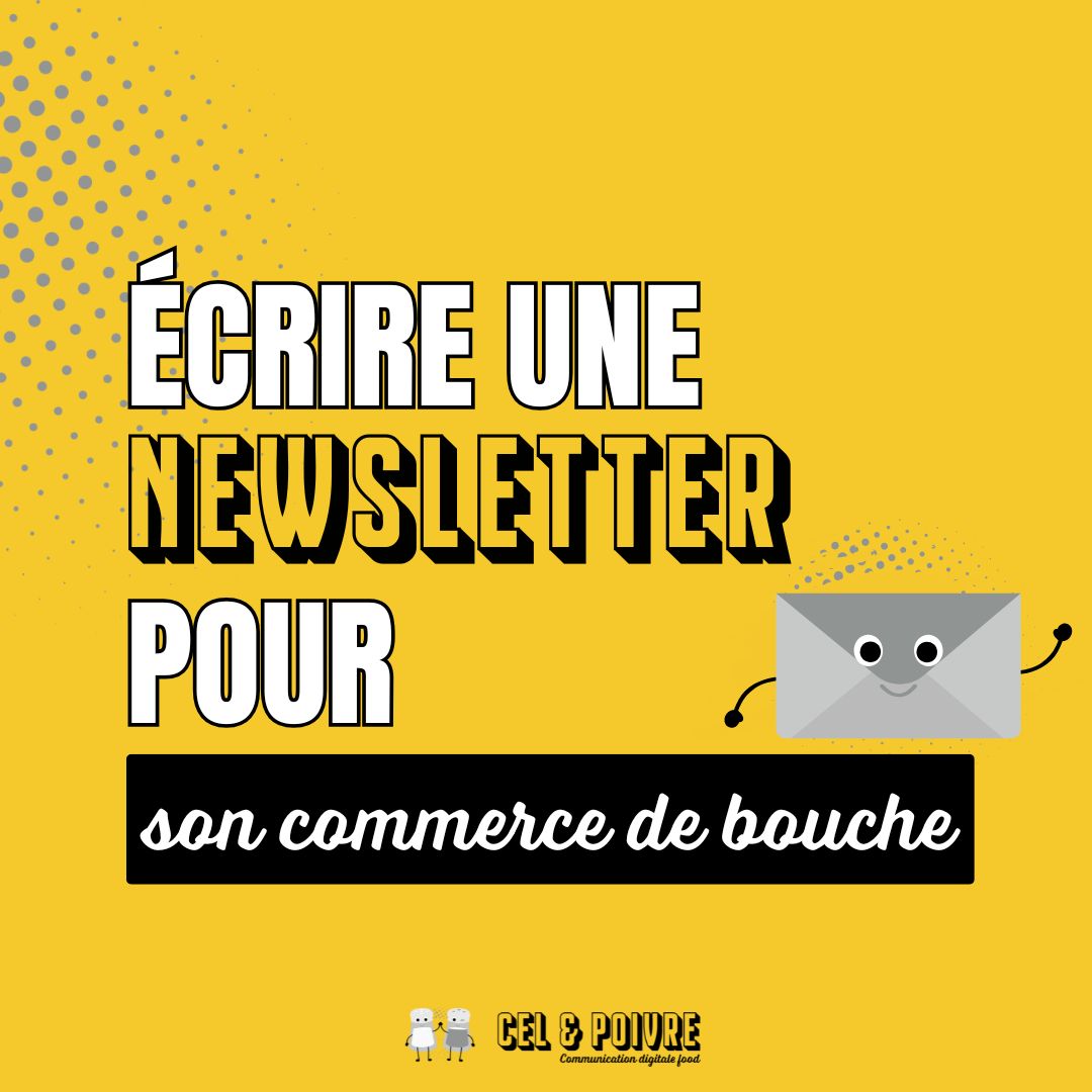 écrire newsletter commerce de bouche entreprise